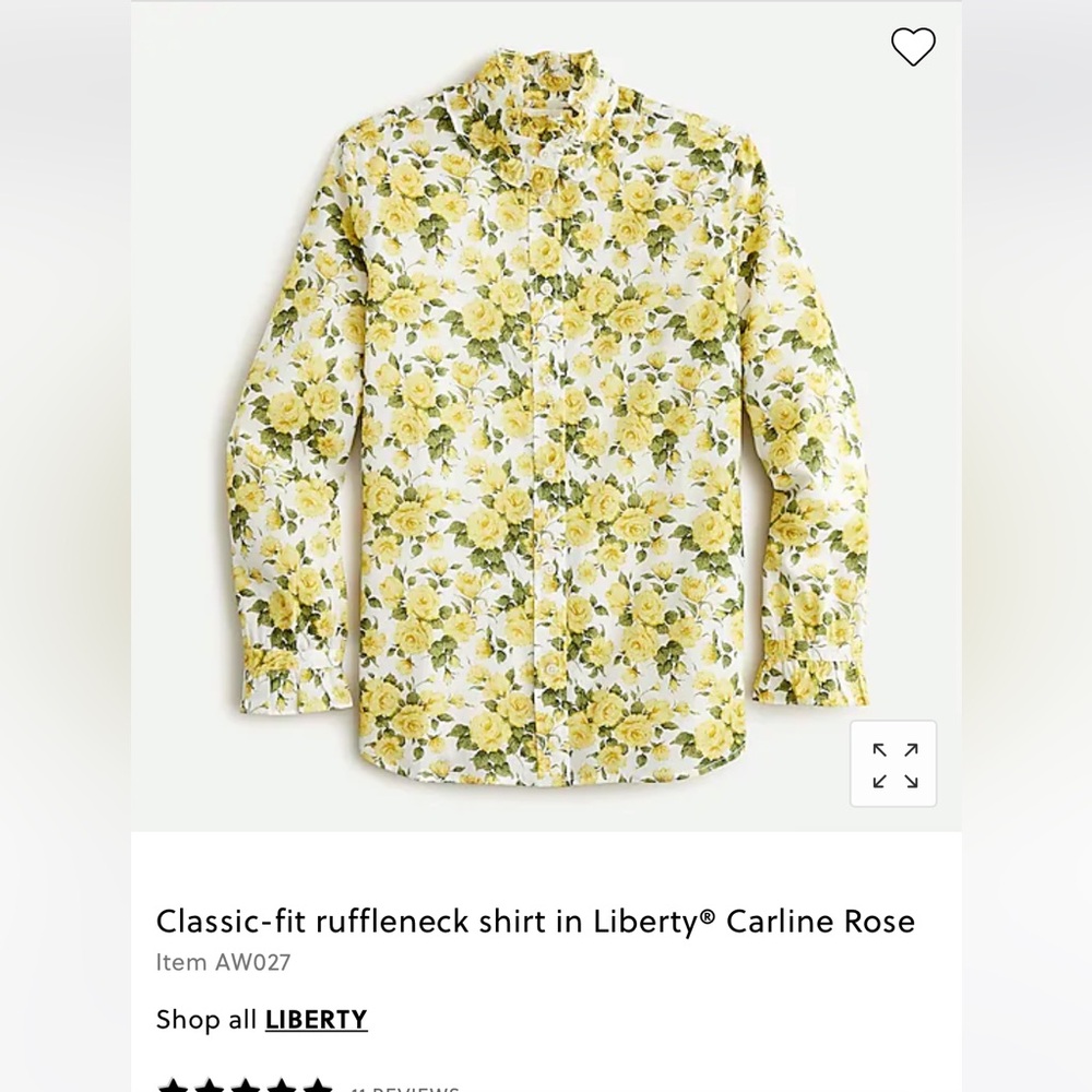 J Crew Liberty print blouse classic size 0
